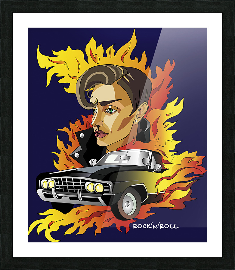 Rocknroll Picture Frame print