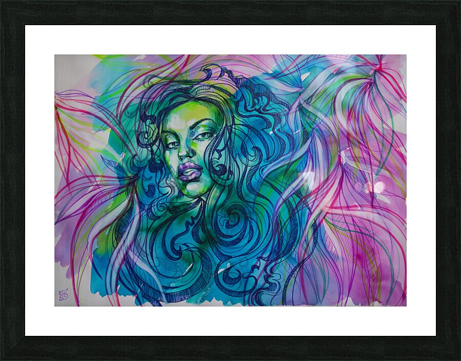 Mermaid Picture Frame print