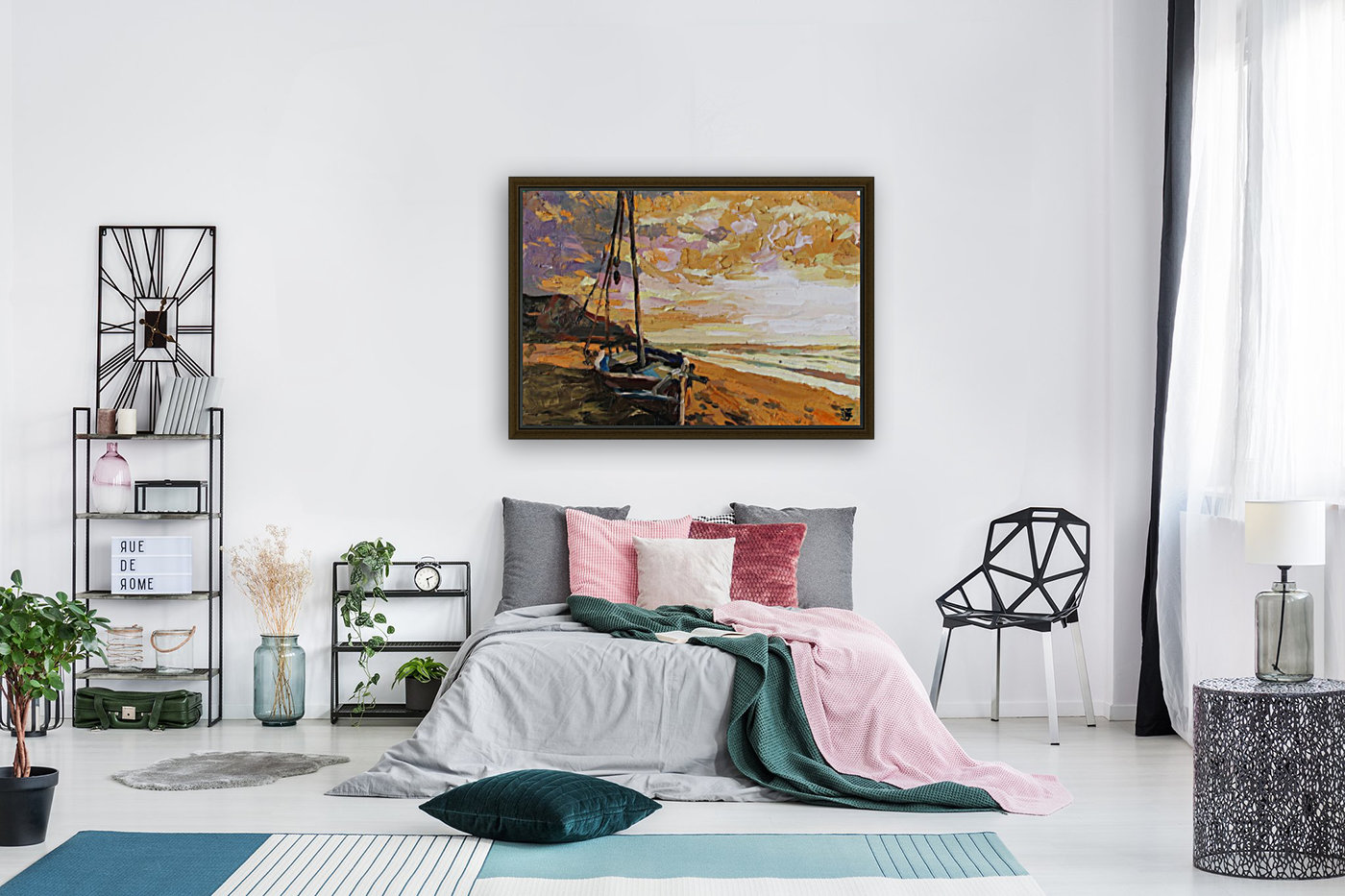 Golden sunset Reproduction