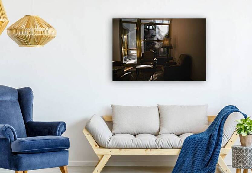Moody Corner with Vintage Lamp. Tirana Interior Series by Murat Kucukkarakasli