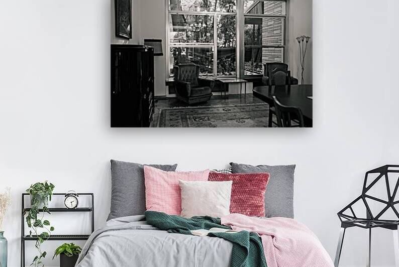 Quiet Window Room. Black & White Interior Composition by Murat Kucukkarakasli