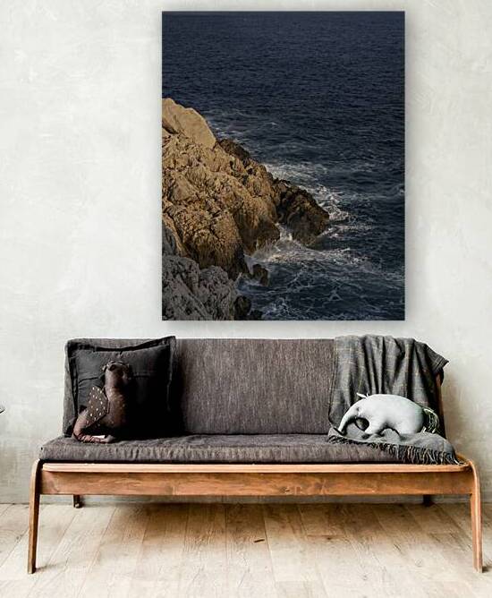 Golden Evening Light on Coastal Cliffs by Murat Kucukkarakasli