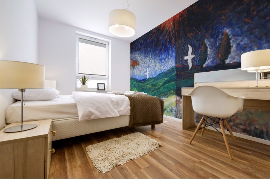 beetwen Mural print