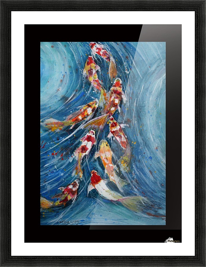 koi Picture Frame print