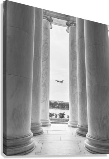 Washington D.C. Airplane Canvas Print