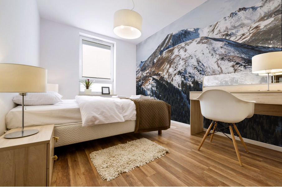 Frosty Mountain Mural print