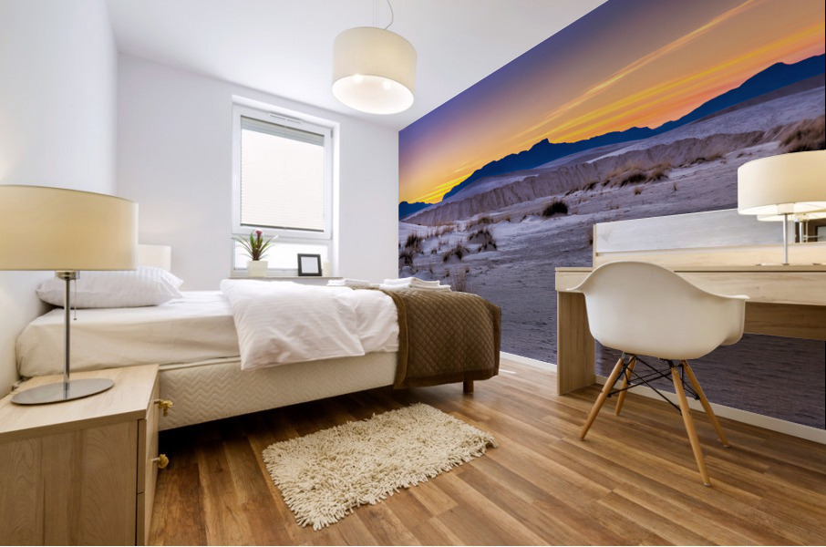 White Sands Sunset Mural print