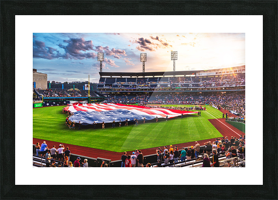 PNC Park Flag Picture Frame print