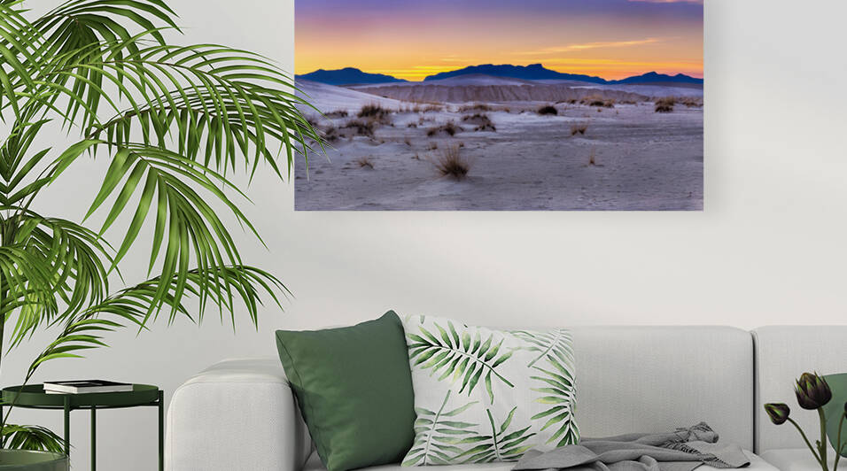 White Sands Sunset Reproduction