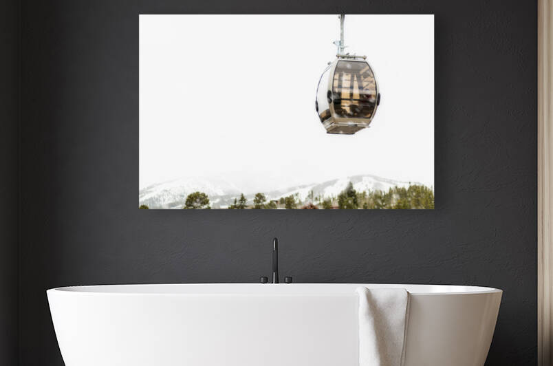 Breckenridge Gondola Snowstorm by Brent Gudenschwager