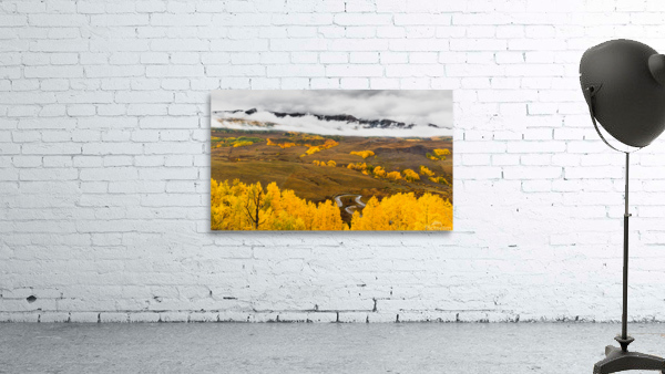 Foggy Mountain Fall Wall Preview