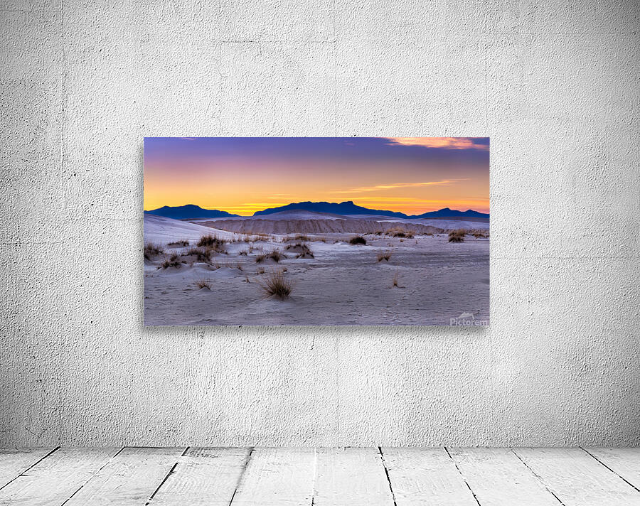 White Sands Sunset Wall Preview