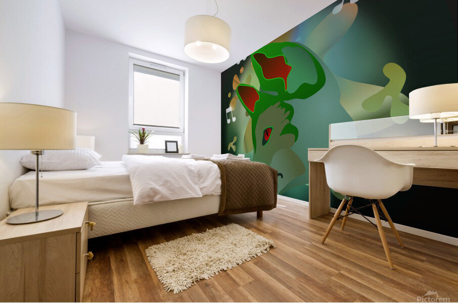 FlipFlop Fox Mural print