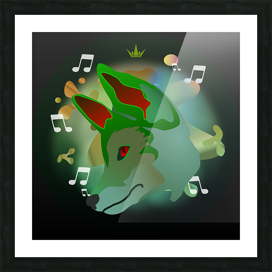 FlipFlop Fox Picture Frame print