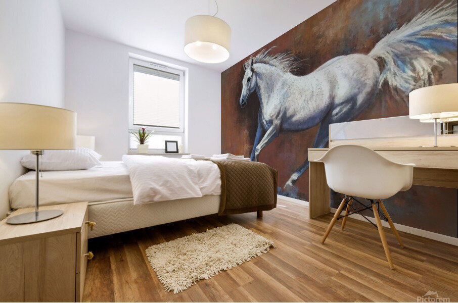 lean and beam rays Mural print