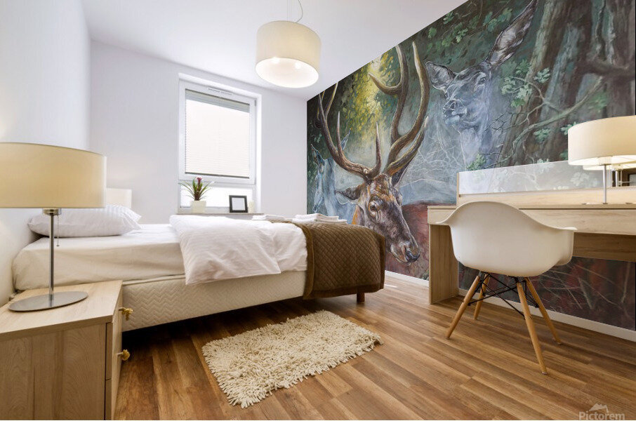 up gloss in floss Mural print