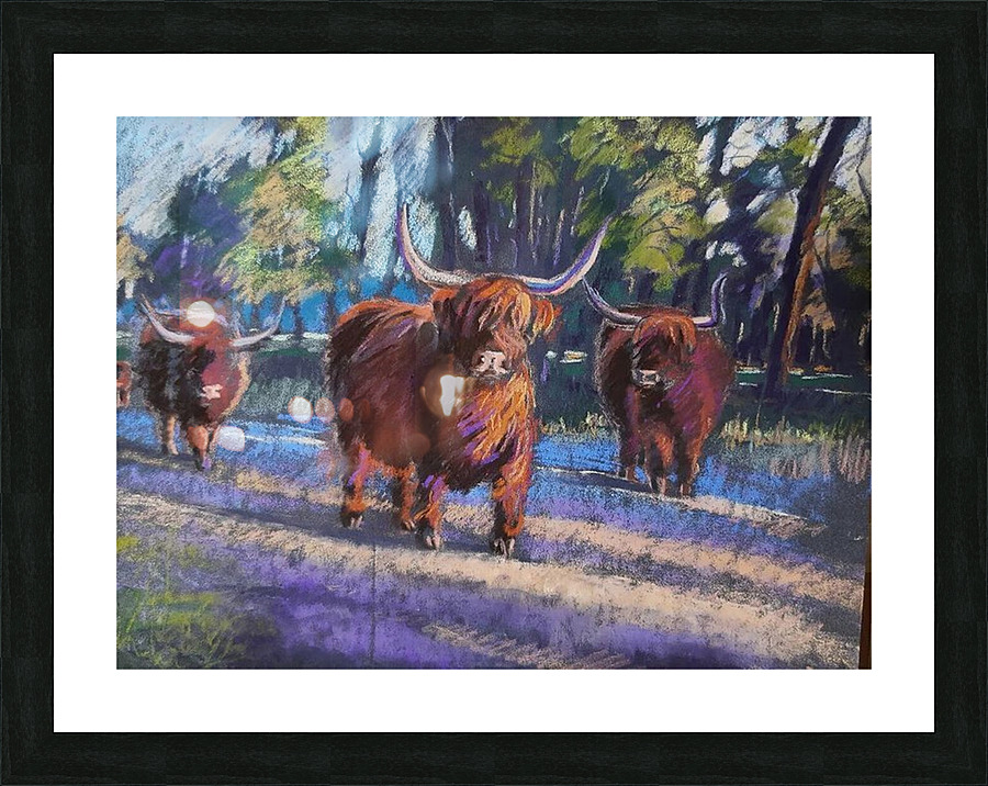 curly spans out Picture Frame print