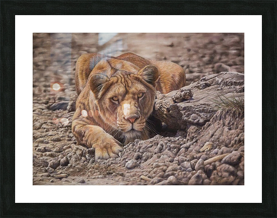 crawl in raw attack Picture Frame print