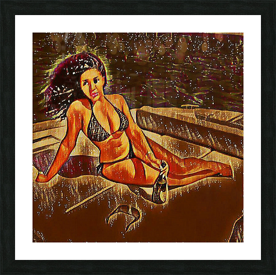 Sauna Picture Frame print