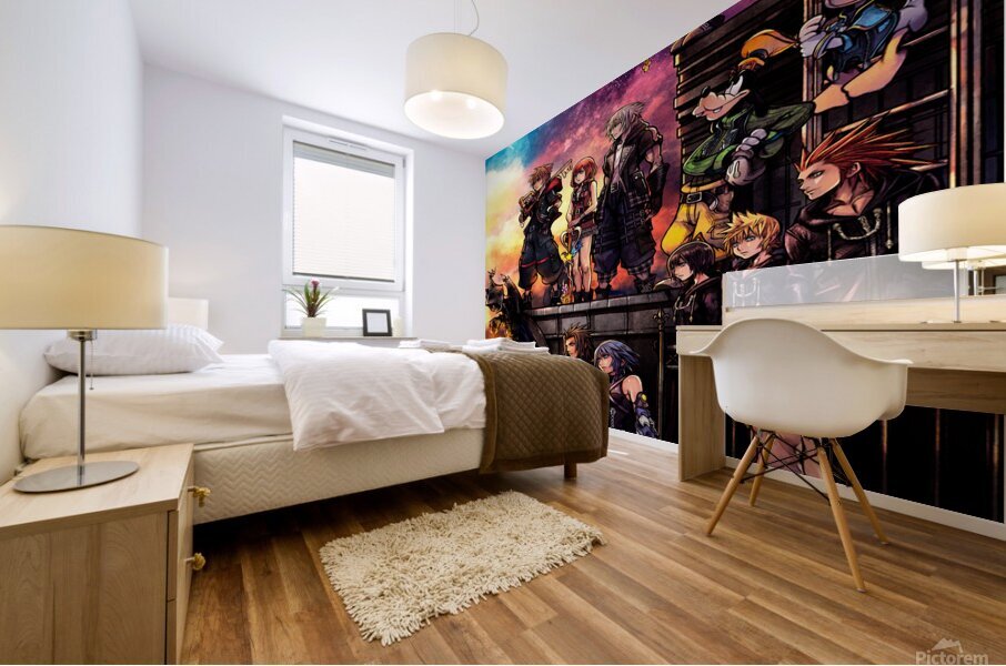 kingdom hearts Mural print