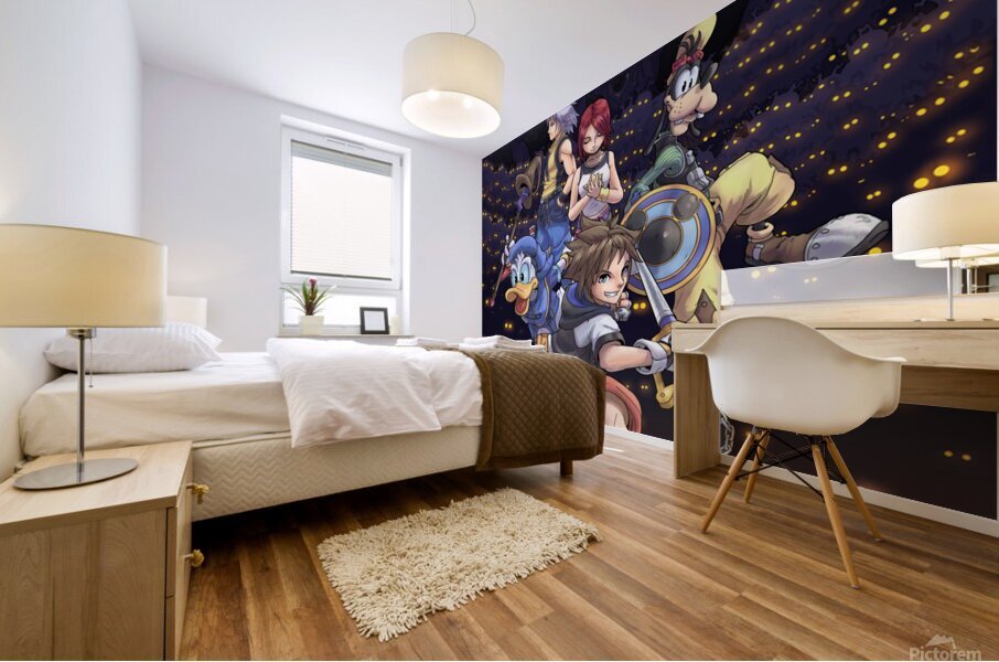 kingdom hearts Mural print