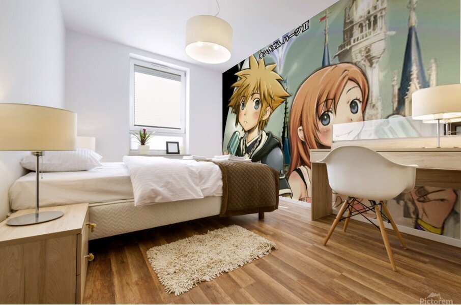 kingdom hearts Mural print