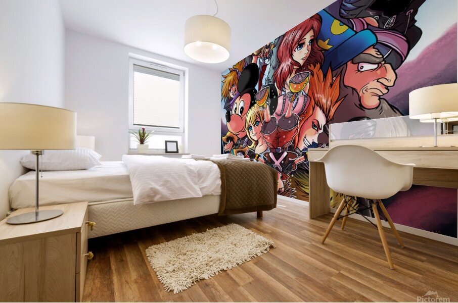 kingdom hearts Mural print