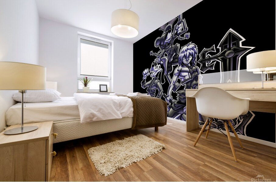 kingdom hearts Mural print