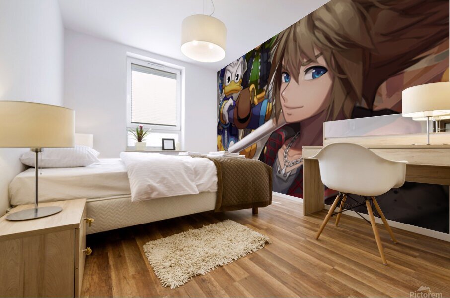 kingdom hearts Mural print