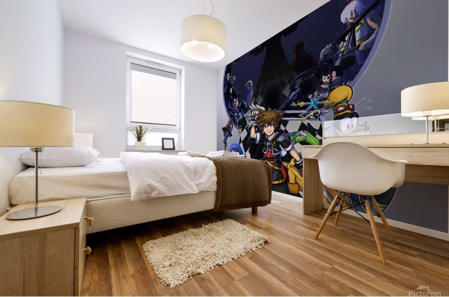 kingdom hearts Mural print