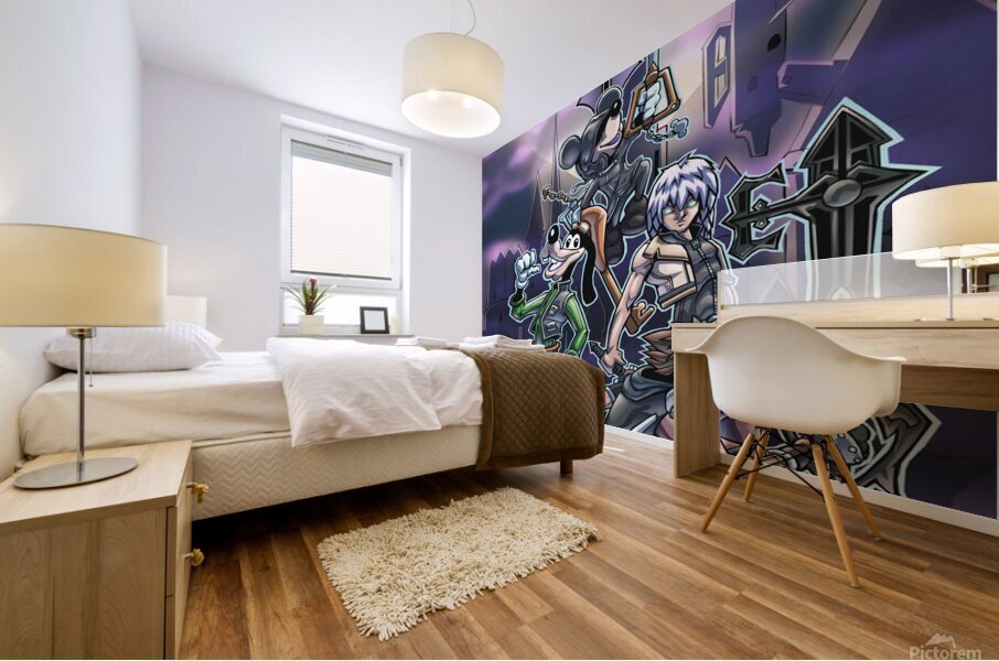 kingdom hearts Mural print