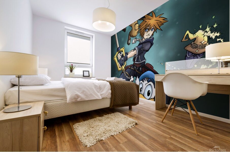 kingdom hearts Mural print