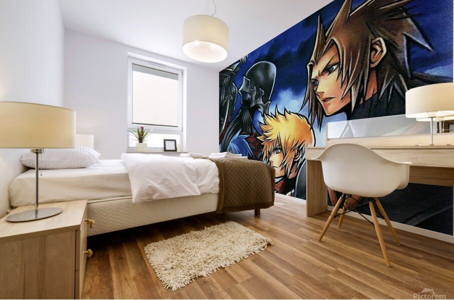 kingdom hearts Mural print