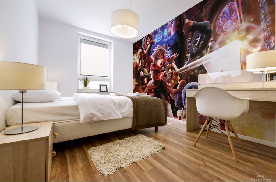 kingdom hearts Mural print