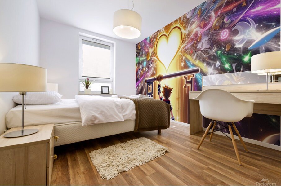 kingdom hearts Mural print