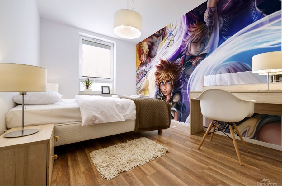 kingdom hearts Mural print
