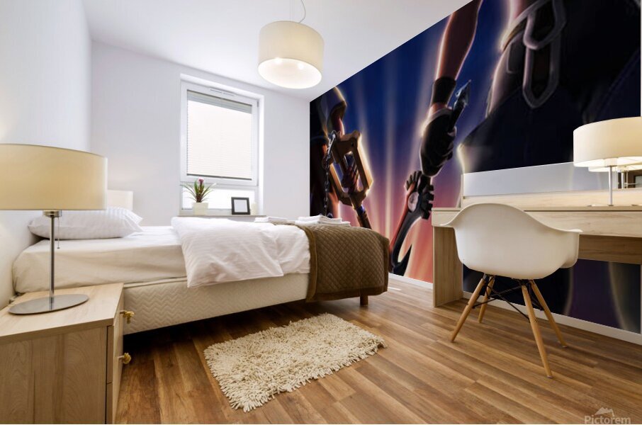 kingdom hearts Mural print