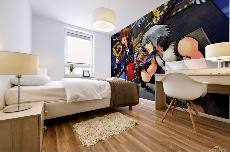 kingdom hearts Mural print
