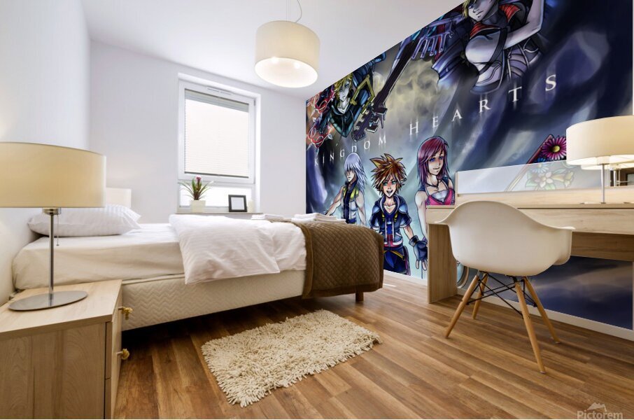 kingdom hearts Mural print