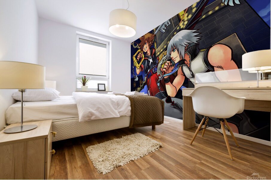 kingdom hearts Mural print