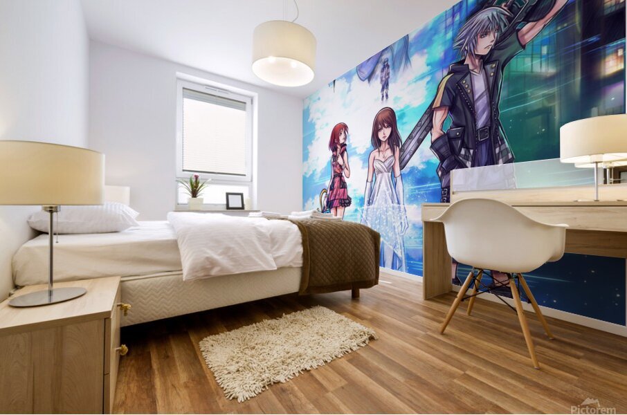 kingdom hearts Mural print