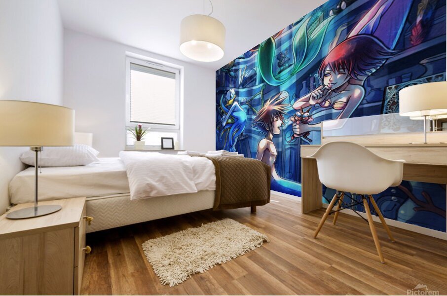 kingdom hearts Mural print