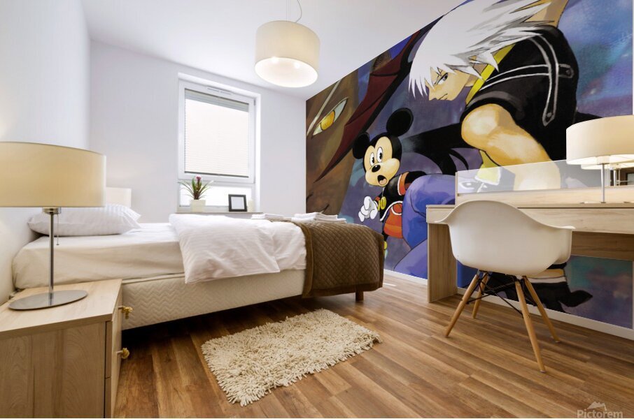 kingdom hearts Mural print