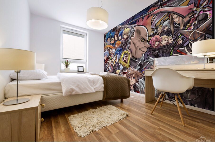 kingdom hearts Mural print