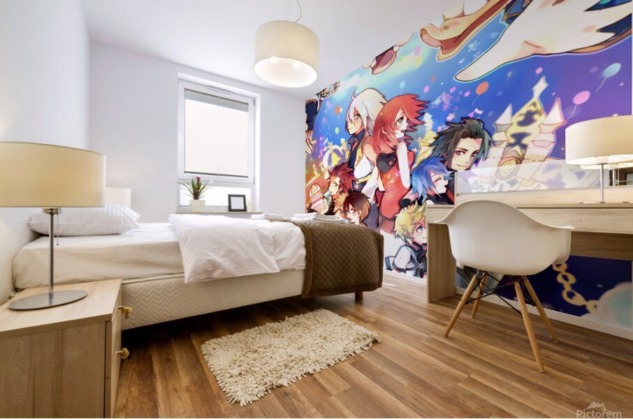 kingdom hearts Mural print