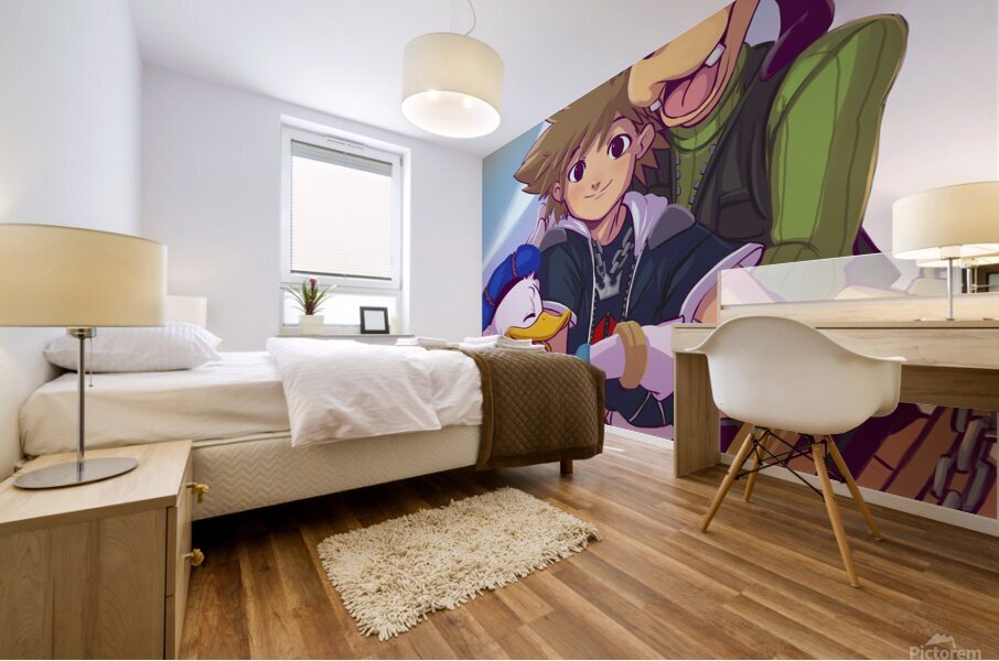 kingdom hearts Mural print