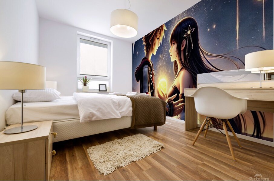 kingdom hearts Mural print