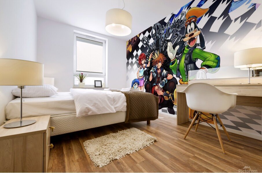 kingdom hearts Mural print