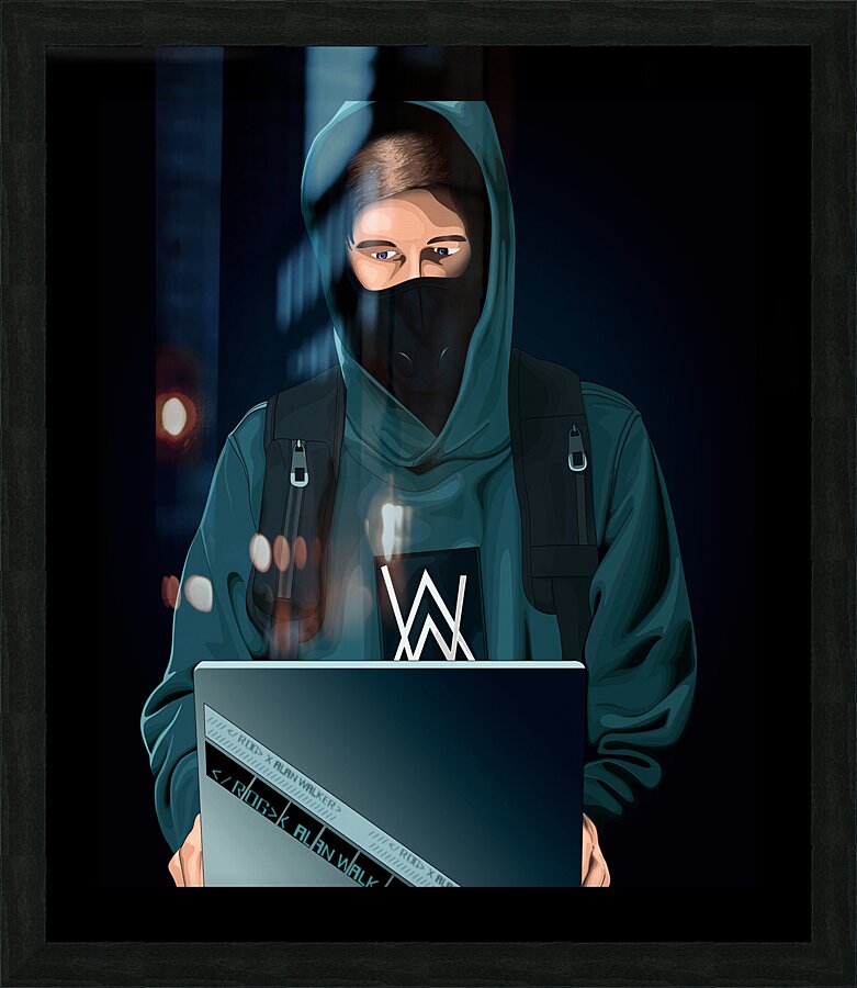 Alan Walker Picture Frame print