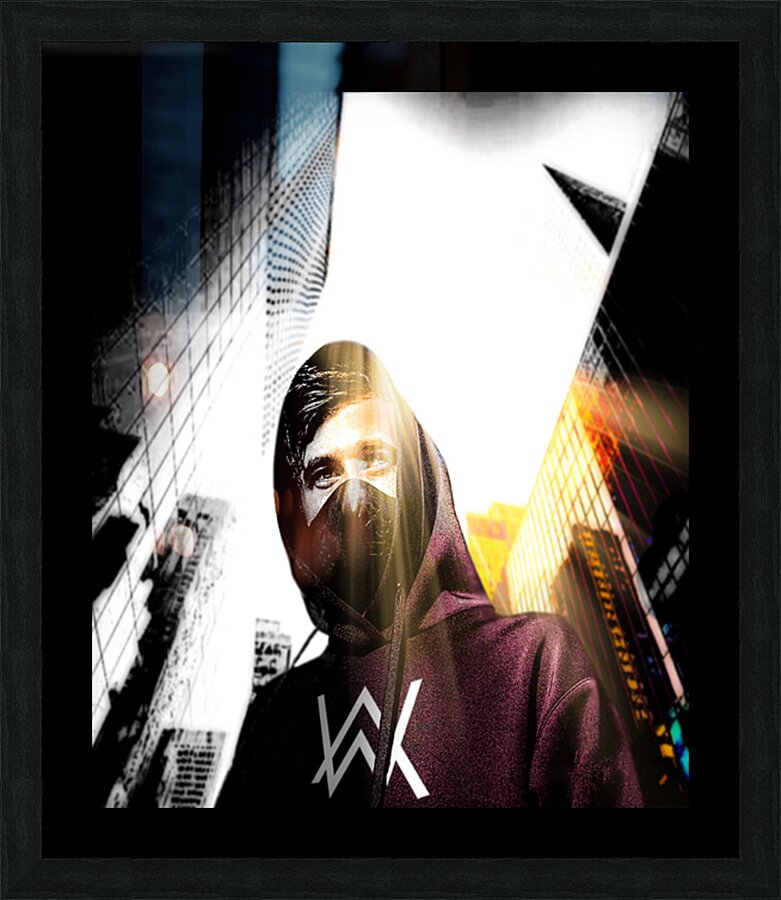Alan Walker Picture Frame print